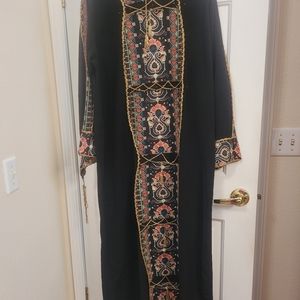 Authentic Bedouin Kaftan. Handmade from cotton and silk